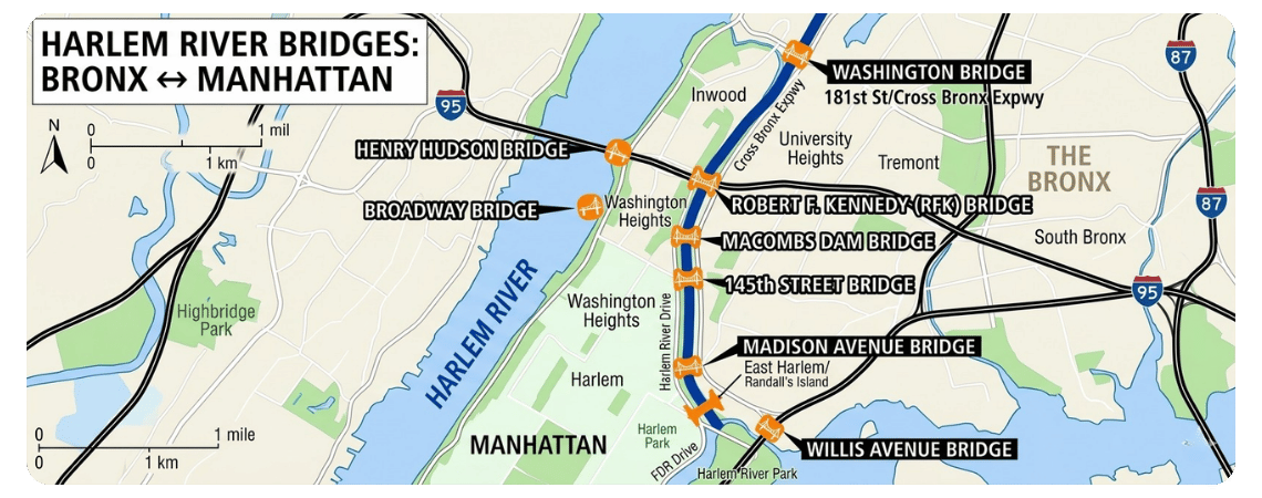 How Far Is the Bronx From Manhattan, and How Long Does It Take?