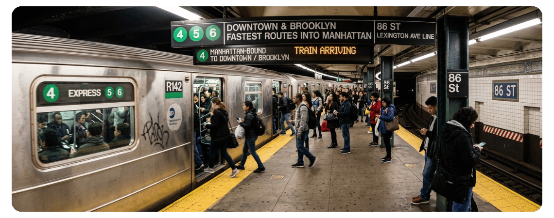 Subway Routes That Get You Into Manhattan Quickly