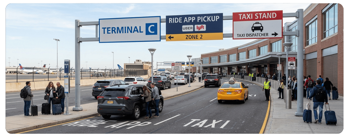 Pickup Instructions at Newark Airport (EWR)
