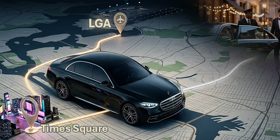 how to get from LGA Airport to Times Square