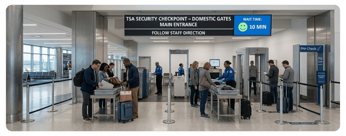 Checkpoint-Specific Wait Times
