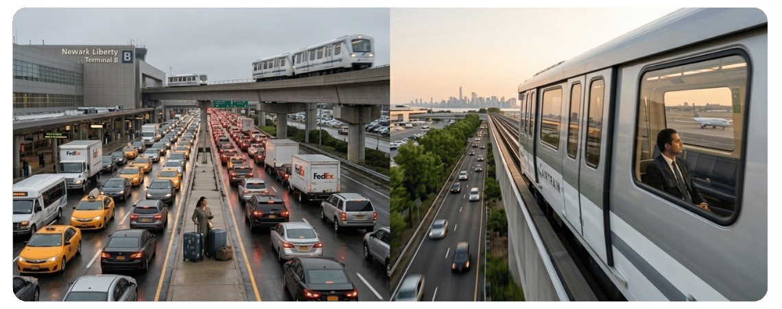 How to Leave Newark Airport: AirTrain and Ground Transportation