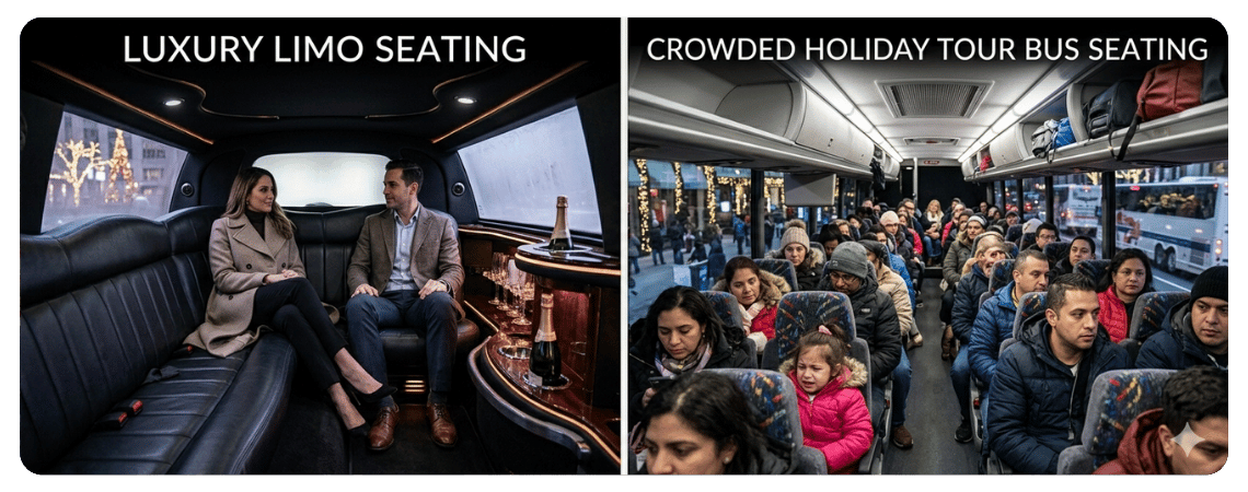 Limo Experience Vs Group Tours: Value, Comfort, and Control