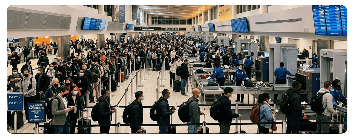 Real Wait Times vs Airport Guidelines