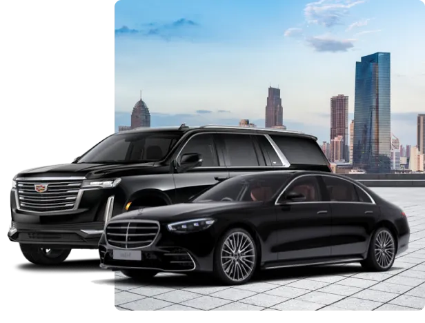 Luxury black car and SUV in NYC United Limo